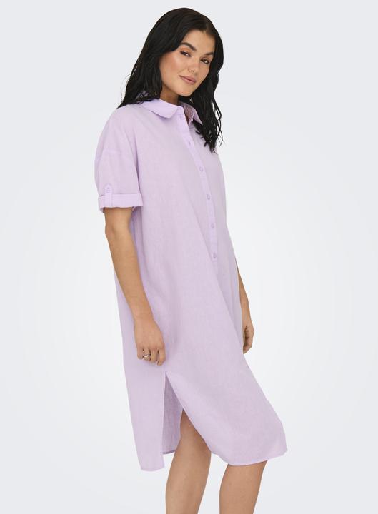 Produktbild JdY Locker geschnitten Hemdkragen Voluminöser Armschnitt Midikleid Kleid (XS)