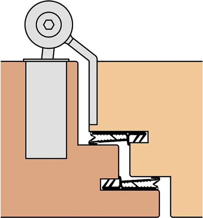 Produktbild Anuba Haustürbänder Duplex 321-3D-TST