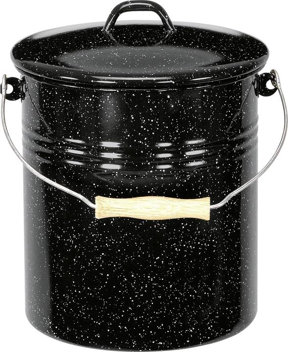 Produktbild Krüger Mülleimer 5l m.D. sw-wss gesp. (5 l)