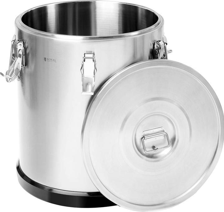 Produktbild Royal Catering Thermobehälter für Speisen Thermo-Essensbehälter Edelstahl 36 L (36 l)