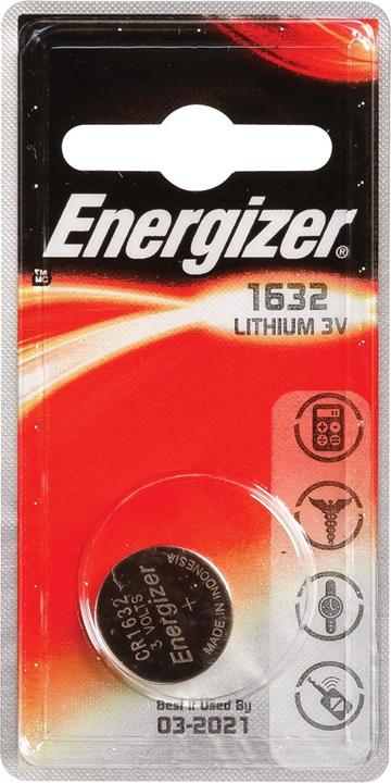 Produktbild Energizer CR1632 Lithium (1 Stk., CR1632, 130 mAh)