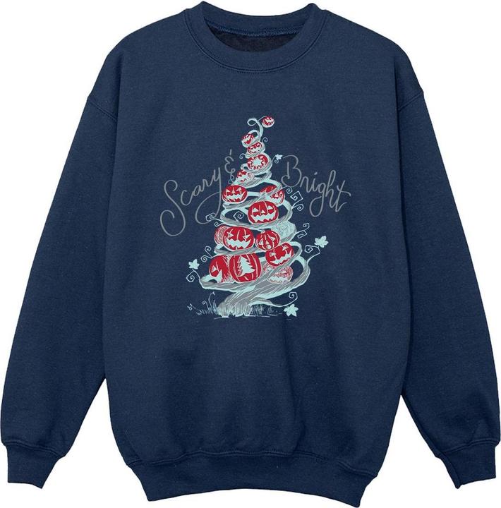 Actual product image Disney Boys The Nightmare Before Christmas Scary & Bright Sweatshirt (128)