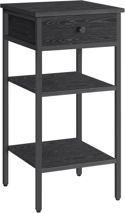 Vasagle Nachttisch mit Schublade und Fächern im Industrie-Design (35 x 35 x 70 cm)