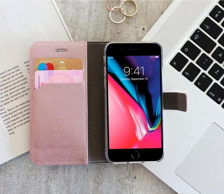 Productafbeelding Mobiparts Saffiano Wallet Case Huawei P20 Lite Pink (Huawei P20 Lite)