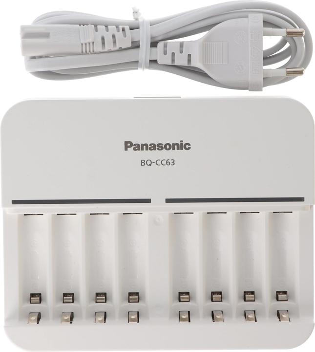 Produktbild Panasonic 8fach Schnell-Ladegerät und 8 Stück eneloop Standard Mignon AA BK-3MCC (8 Stk., Ladegerät inkl. Akku)