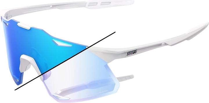 100% HYPERCRAFT LE - Bastille (Weiss, Blue Mirror Photochromic)