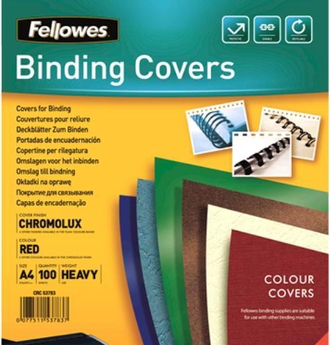 Immagine prodotto Fellowes Foglio di copertura Chromolux, lucido, rosso