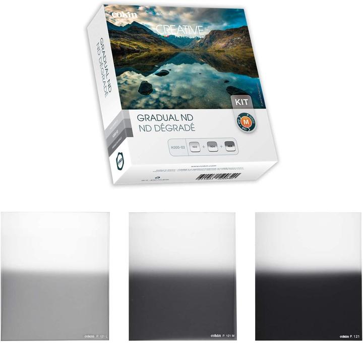 Immagine prodotto Cokin H300-02 Kit ND graduale con 3 filtri (82 mm, Filtri grigi, 82 mm)