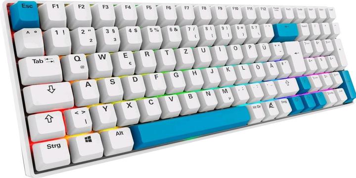 Produktbild Sharkoon SKILLER SGK50 S2 PBT (weiss, DE-Layout, Gateron G Pro 3.0 Yellow) (DE, Kabelgebunden, Kabellos)