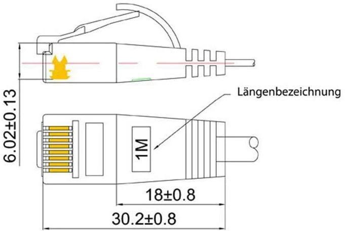 Actual product image Wirewin Network cable (UTP, CAT6, 5 m)