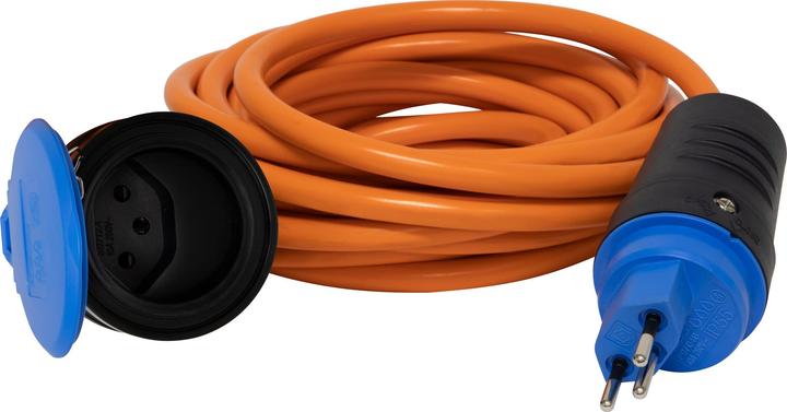 Produktbild Brennenstuhl Qualitäts-Baustellenkabel 3-polig, 5m AT-N07V3V3-F 3G1,5, Kupplung T13/10A (IP55), Stecker T12/10 (5 m, Typ 13)