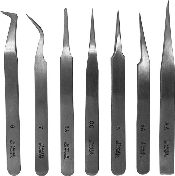 Paulimot Modellbau-Pinzetten-Set, 7-teilig