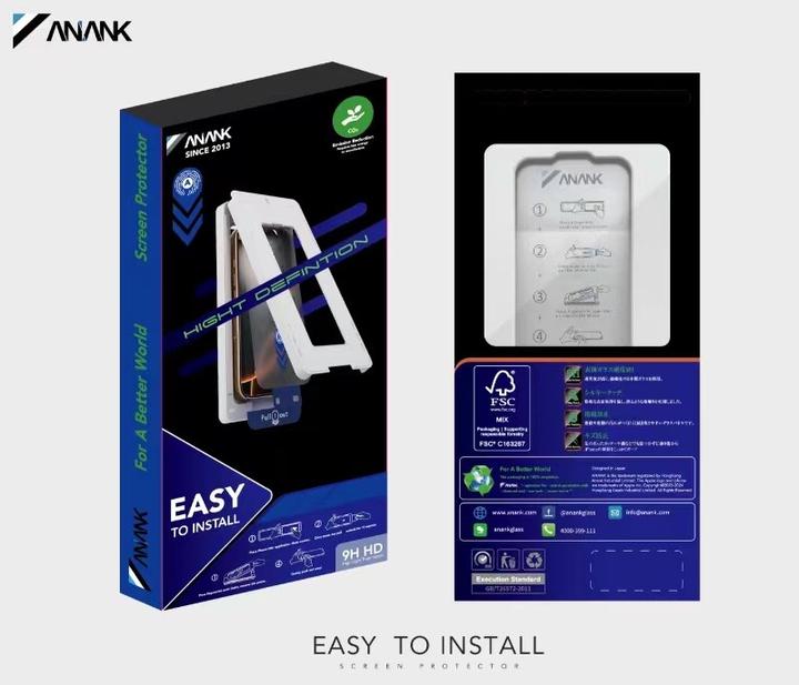 Anank - 2.5D Panzerglas HD / Displayschutz - 2X verstärkt - mit Installationsbox für iPhone 16 Pro (1 pièce(s), Apple iPhone 16 Pro)
