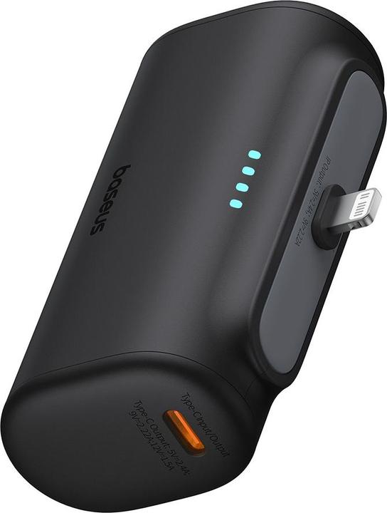 Baseus Powerbank OS-Baseus Compact IP 5000mAh 20W (black) (5000 mAh, 20 W, 20 Wh)