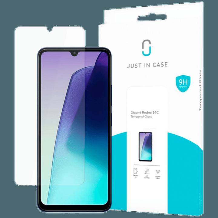 Produktbild Just in Case Gehärtetes Glas Clear Displayschutzfolie Xiaomi Redmi 14C (1 Stück, Xiaomi Redmi 14C)