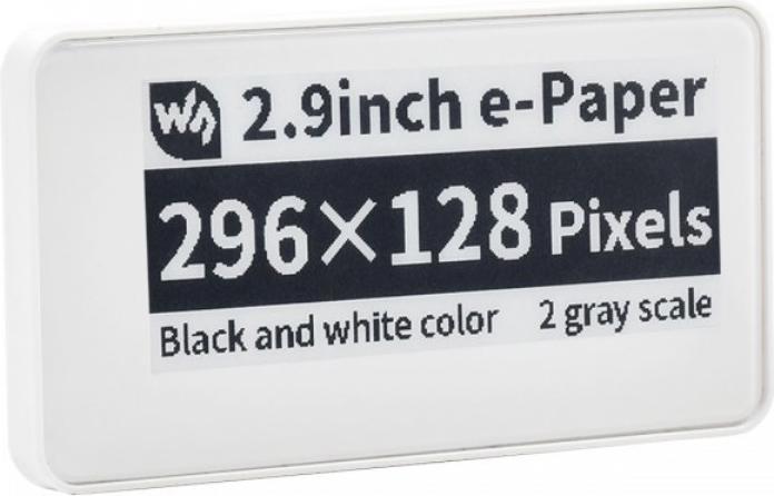 Actual product image WaveShare 2.9inch passive NFC powered e-Ink/e-Paper display