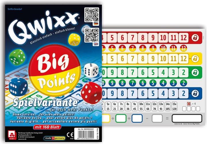 Produktbild NSV Qwixx Big Points (Deutsch)