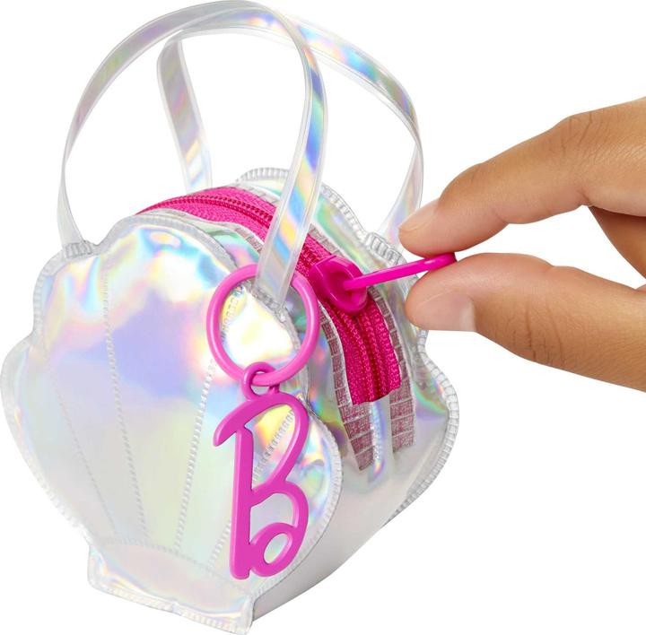 Image du produit Barbie Vêtements de mode et sac de luxe avec accessoires dans un présentoir de comptoir