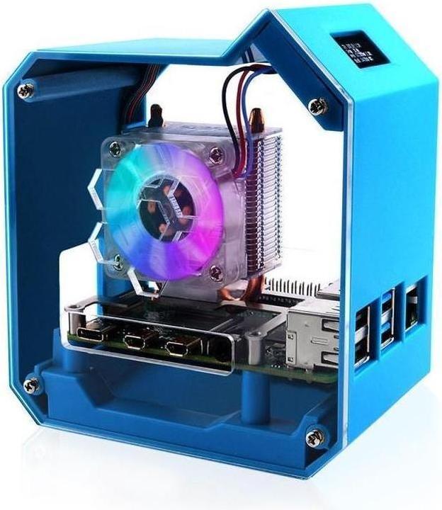 Produktbild Raspberry Pi EB121899 - Mini Tower Kit für 4B, Desktop-Computer-Gehäuse