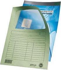 Actual product image Leitz Display folder, DIN A4, cardboard, with window, light green window made of glassine, right and top (A4, 1 x)