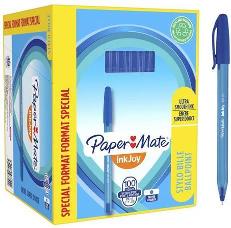 Produktbild Paper Mate Paper:Mate Kugelschreiber InkJoy 100, Value Pack, blau (Blau, 100 x)