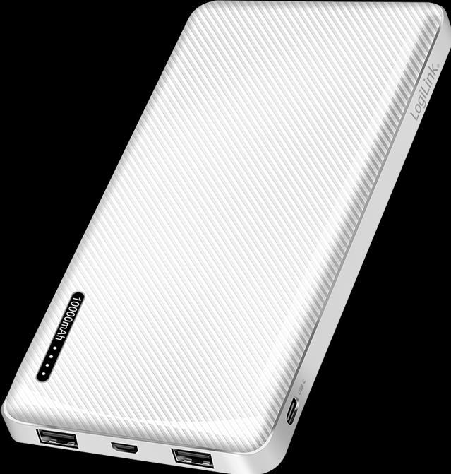 Actual product image LogiLink POWERBANK PA0316, 10,000mAh, 2-way USB-A output (10000 mAh, 12 W, 12 Wh)