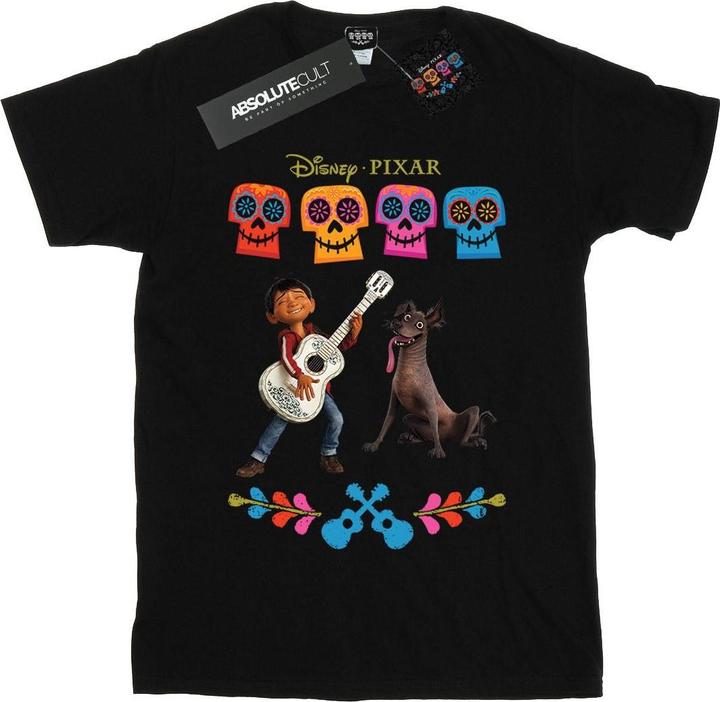 Actual product image Disney Womens/Ladies Coco Miguel Logo Cotton Boyfriend T-Shirt (XL)