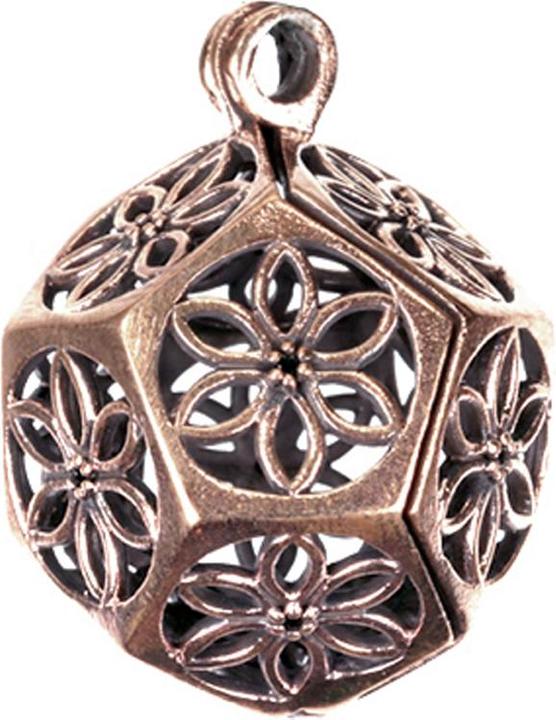 Produktbild Star Piercing Anhänger rosegold Kugel mit Blumen (Kupfer)