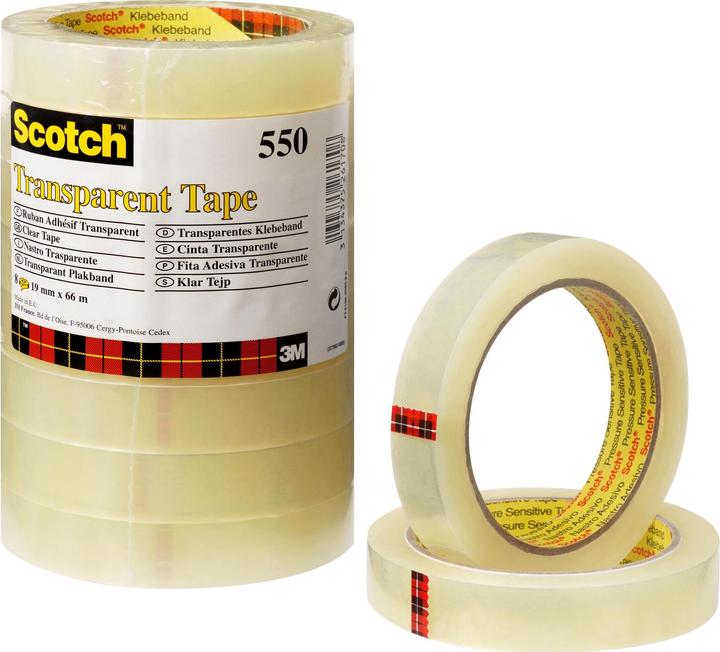 Image du produit 3M Ruban adhésif 19 mm x 66 m, transparent (19 mm)