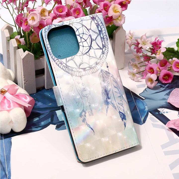 Produktbild Ueli Express iPhone 13 Buch Etui Tasche mit Kartenfach Traumfänger Gross (Apple iPhone 13)