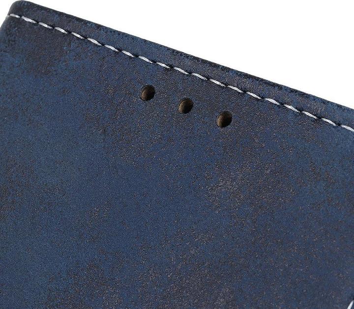 Actual product image Cover-Discount Xiaomi 11T - Vintage case suede look dark blue (Xiaomi Mi 11T Pro)