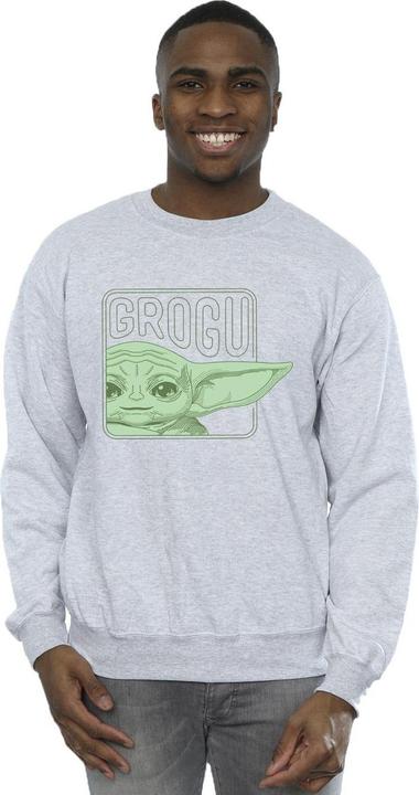 Actual product image Star Wars Mens The Mandalorian Grogu Box Sweatshirt (XXL)