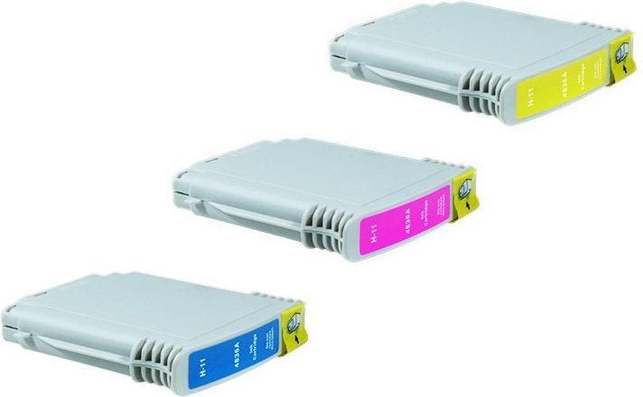Actual product image Hermex Alternative ink cartridge to HP 11 (M, Y, C)