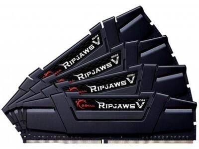 Produktbild G.Skill Pamięć Ripjaws V, DDR4, 128 GB, 3600MHz, CL18 (F4-3600C18Q-128GVK) (4 x 32GB, 3600 MHz, DDR4-RAM, DIMM)