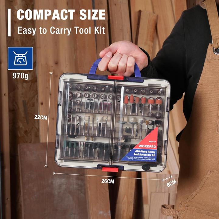 Image du produit Workpro Multifunktionswerkzeug Zubehör Set 476 tlg.