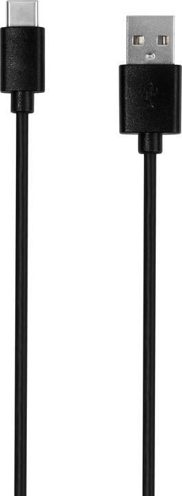 Actual product image Vivanco USB-C cable, USB-A plug <> USB-C plug, max. 18W, black, 2.0m (2 m, USB 2.0)