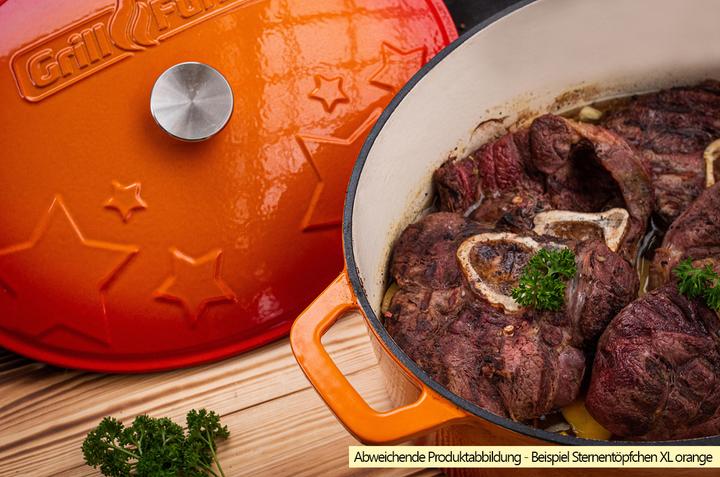 Immagine prodotto Grillfürst Pentola a stella Dutch Oven / girarrosto in ghisa - smaltata - XL - blu