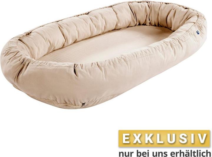 Alvi Babynestchen & Bettschlangen Schlummer-Nestchen Musselin mit klimaregulierender