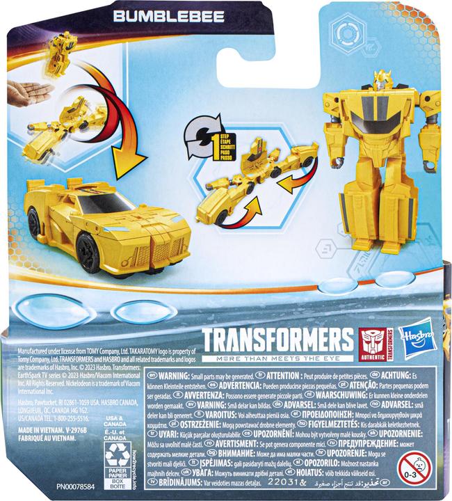 Actual product image Transformers EarthSpark 1-Step Flip Changer Bumblebee