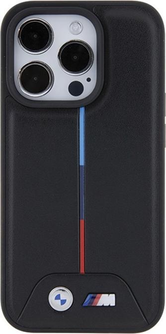 Actual product image BMW BMHCP15X22PVTK iPhone 15 Pro Max 6.7" czarny/black hardcase Quilted Tricolour (Apple iPhone 15 Pro Max)