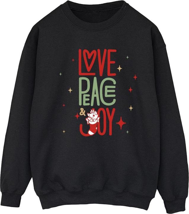 Disney The Aristocats Marie Love Peace Joy Sweatshirt (M)