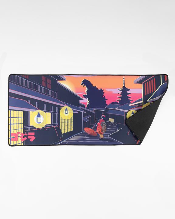 Actual product image Itemlab Godzilla tapis de souris Oversized Japanese Godzilla Skyline
