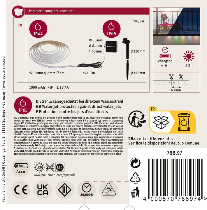 Actual product image Paulmann Solar (Multicoloured, 300 cm, Indoor)
