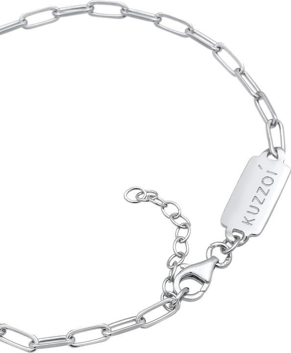 Immagine prodotto Kuzzoi Bracciale Uomo Catena a Maglie Ovale Argento 925 (19 cm, Argento 925)