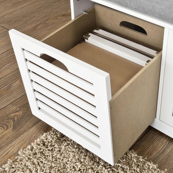 Actual product image SoBuy Schuhbank mit Sitzkissen (105 cm)