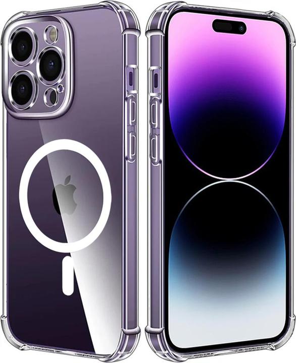 Immagine prodotto Techsuit - Shockproof Clear Silicone MagSafe - iPhone 14 Pro Max - Clear (Apple iPhone 14 Pro Max)