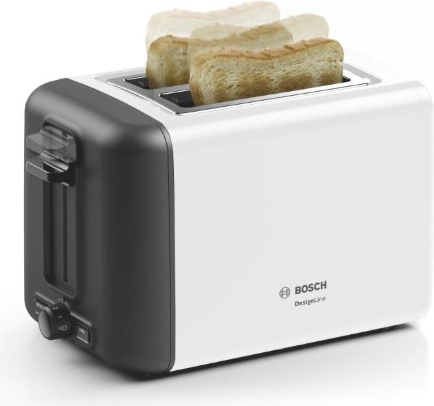 Produktbild Bosch Hausgeräte TAT3P421 toaster 2 slice(s) Black, White