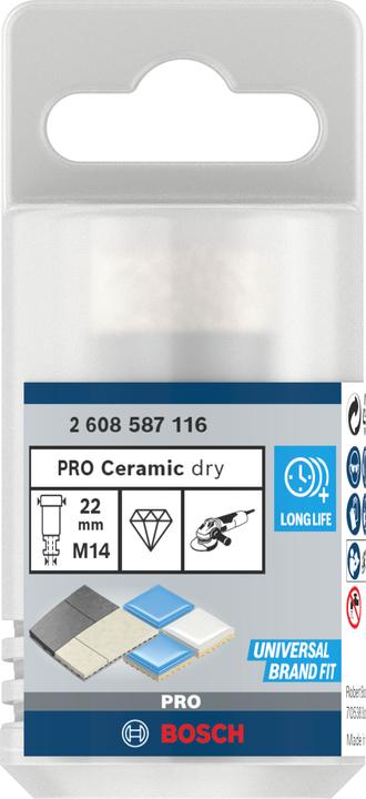Produktbild Bosch Professional Zubehör PRO Core Cutter dry, 22 x 35 x 22,23 mm (22 mm)