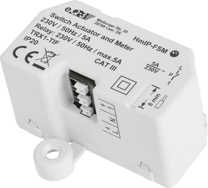 Homematic IP Switching and measuring actuator 1-fold (Switch actuator)