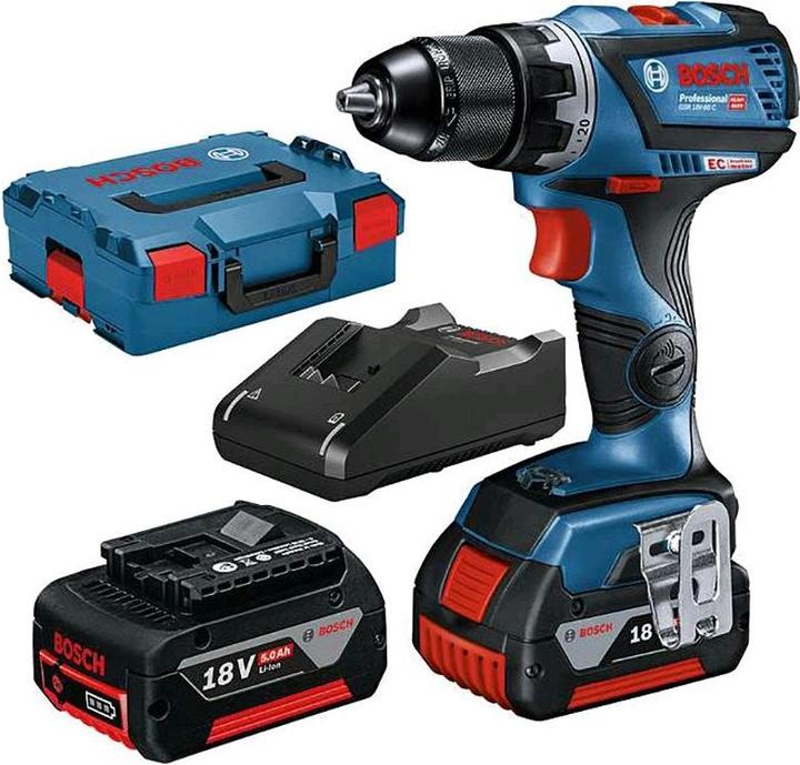 Produktbild Bosch Professional GSR 18V-60 C, LB 2x5.0, 18V-40 (Akkubetrieb)